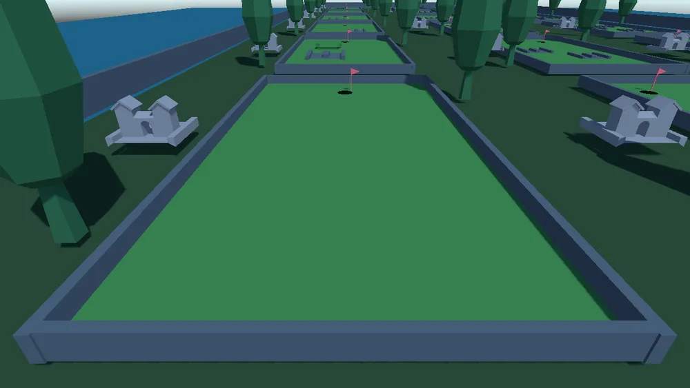 Vista del escenario de Golf