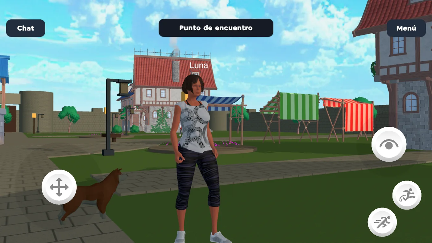 Punto de encuentro, captura real de Android