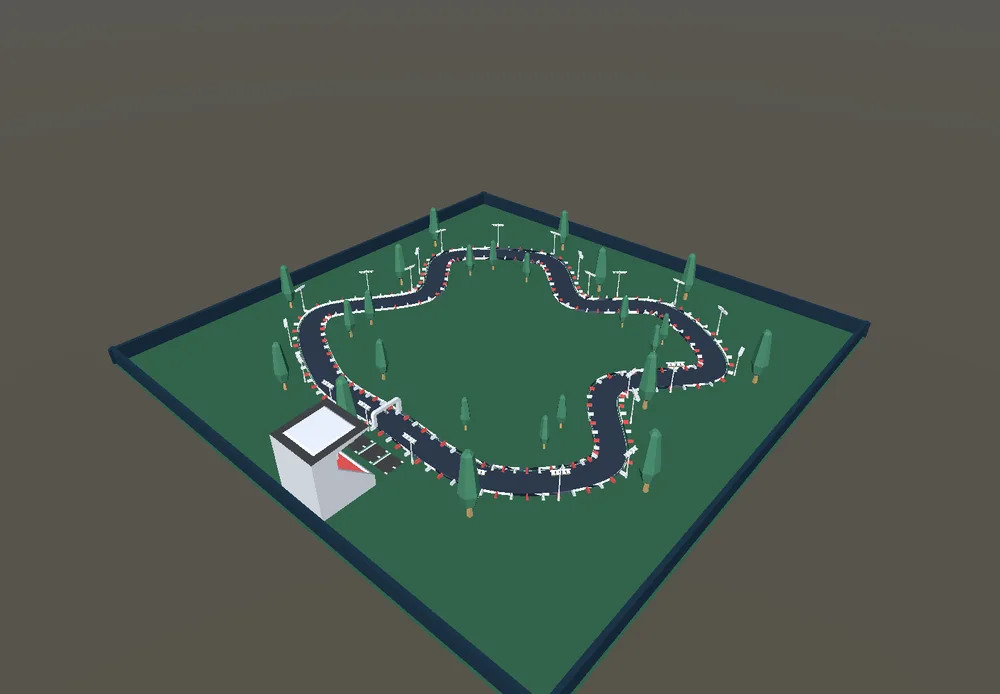 Vista del escenario de Karts